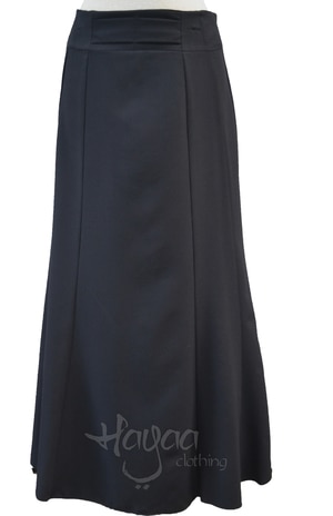 Black Ankle Length Work Long Skirts 