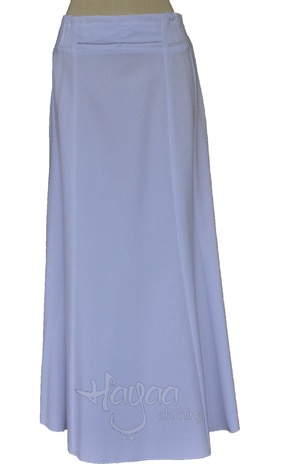 White  Ankle Length Work Long Skirts 
