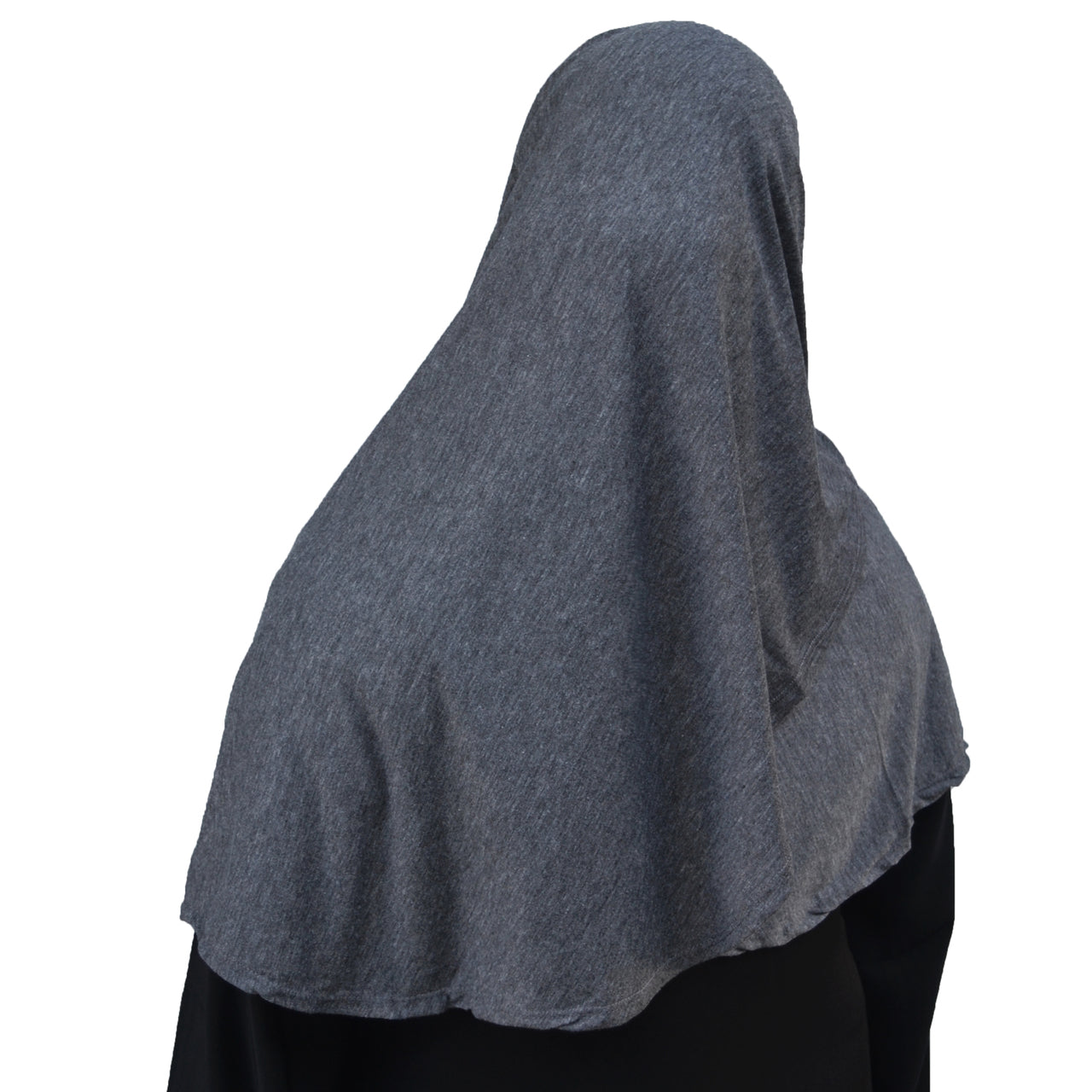Dark Heather Gray Double Loop Instant Hijab