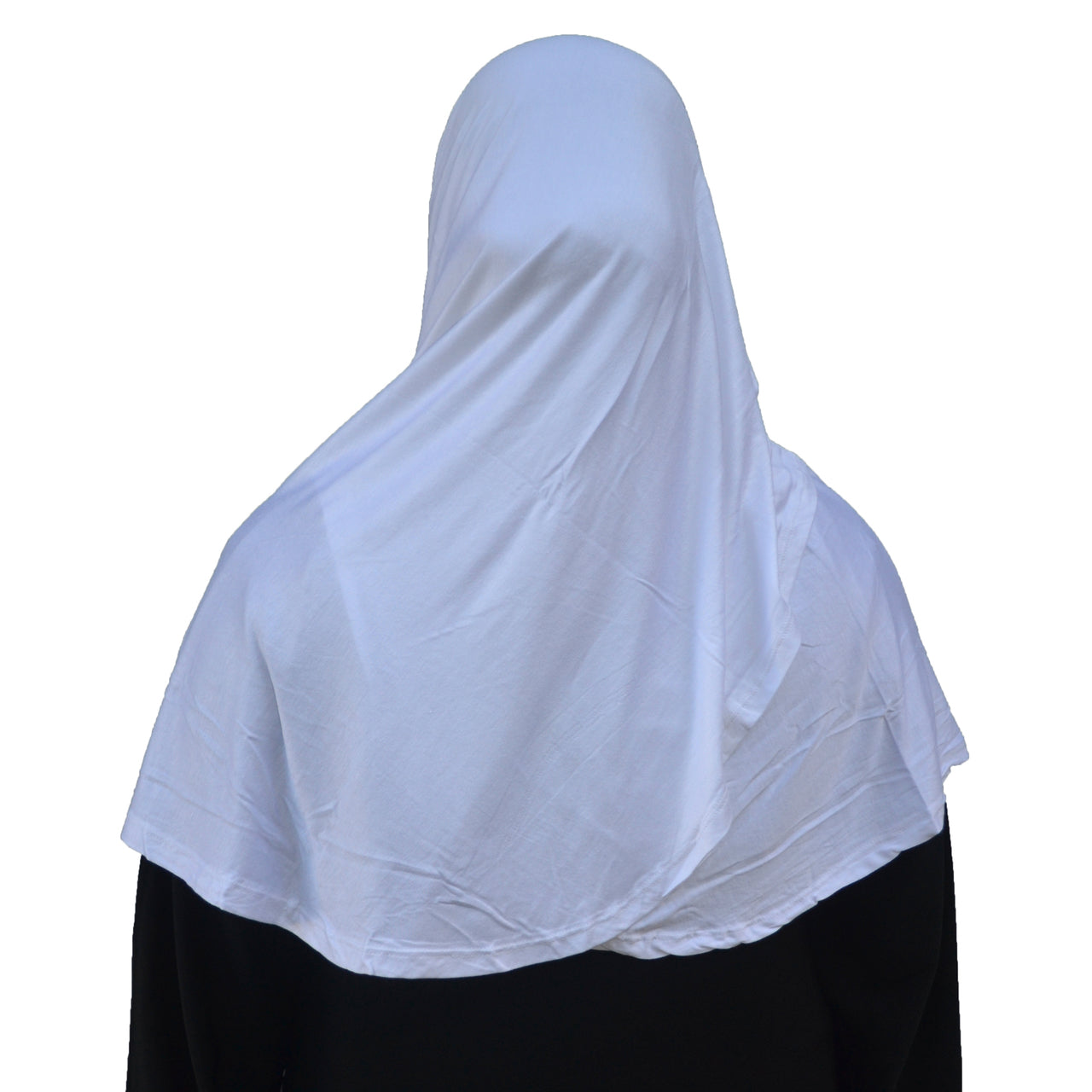 AMBER WHITE Double Loop Ready-to-Wear Instant Jersey Hijab