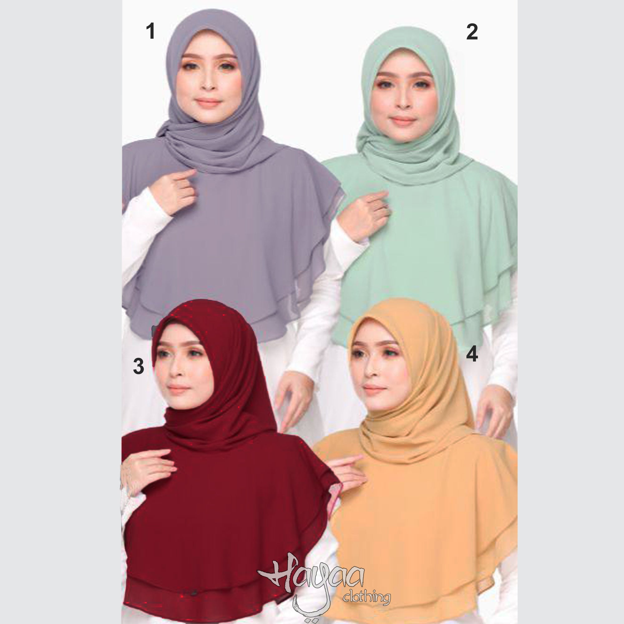 Instant Hijab Cape Kaftan with Square Hijab