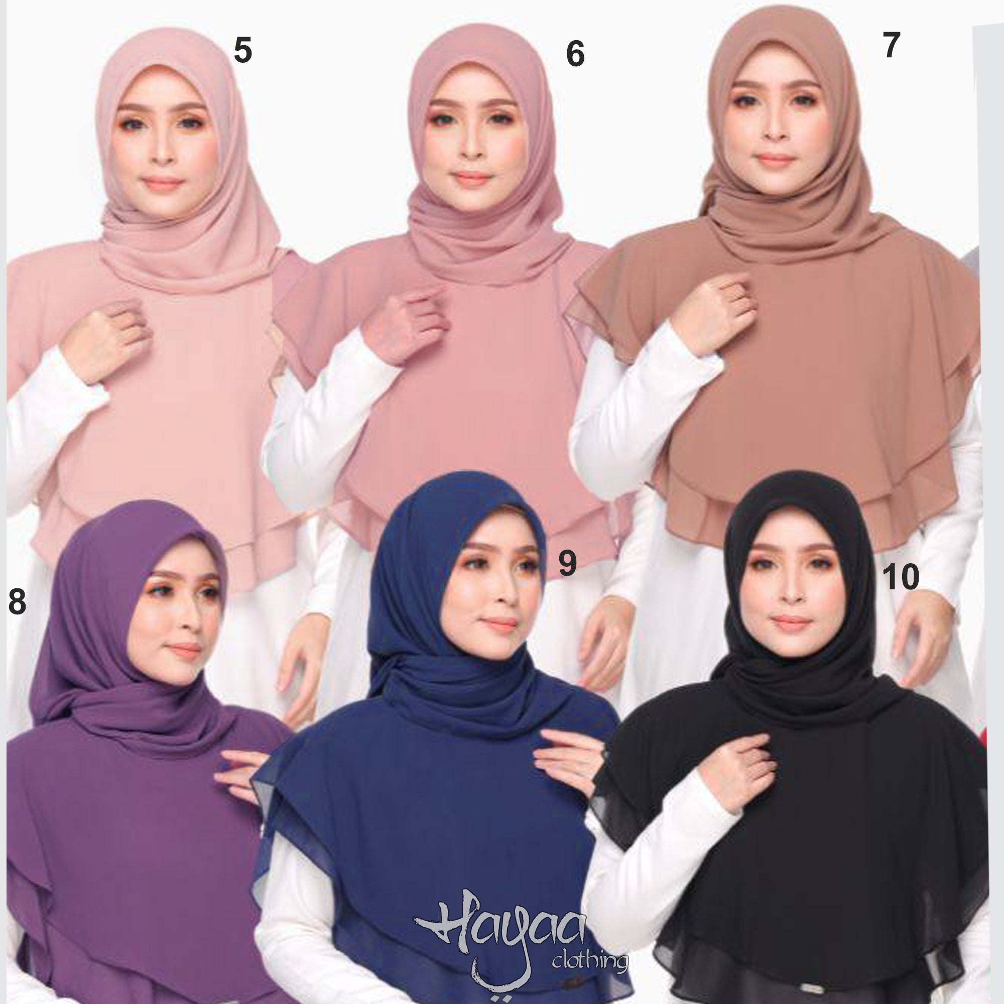 Instant Hijab Cape Kaftan with Square Hijab
