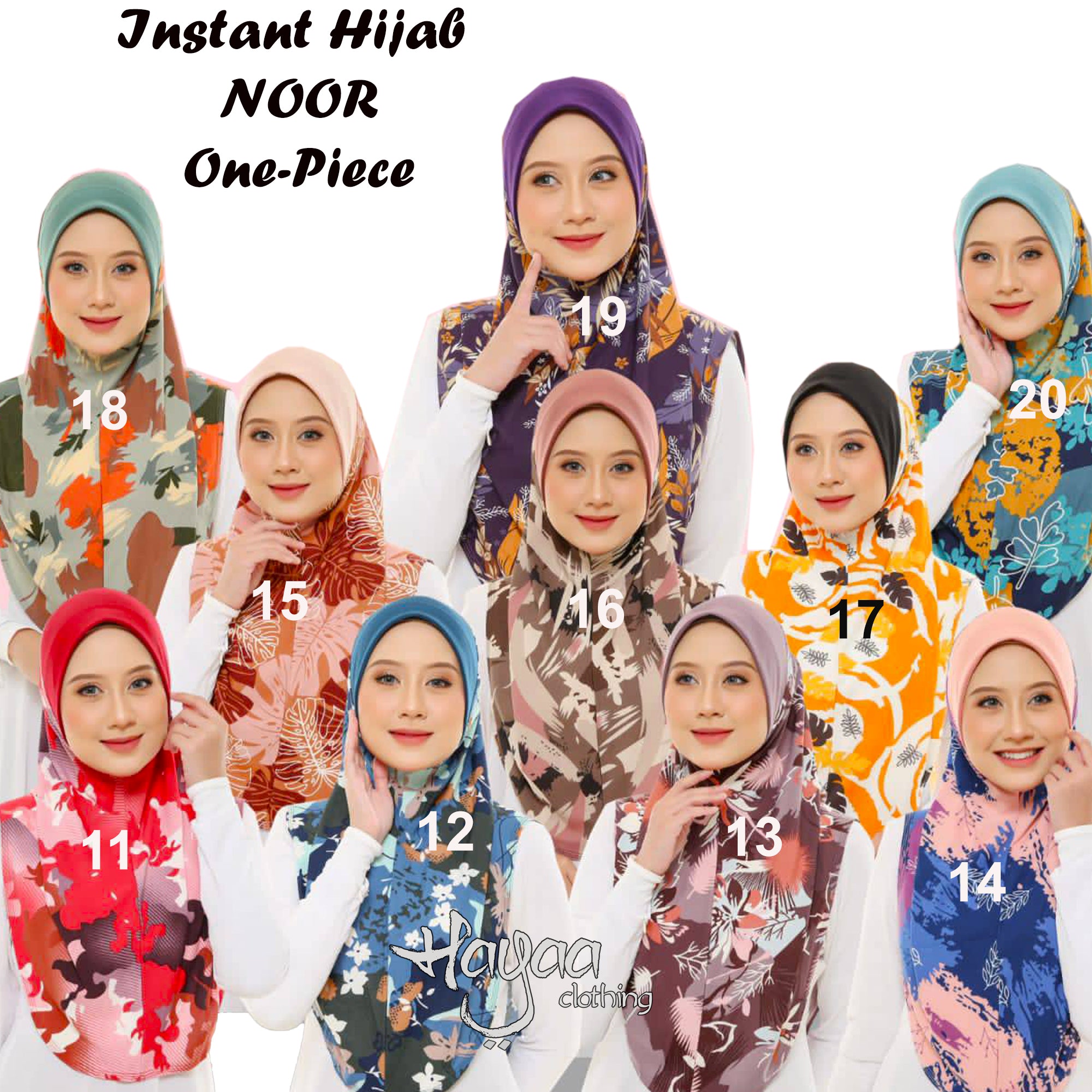 NOOR Printed one-piece Slip-on Instant 