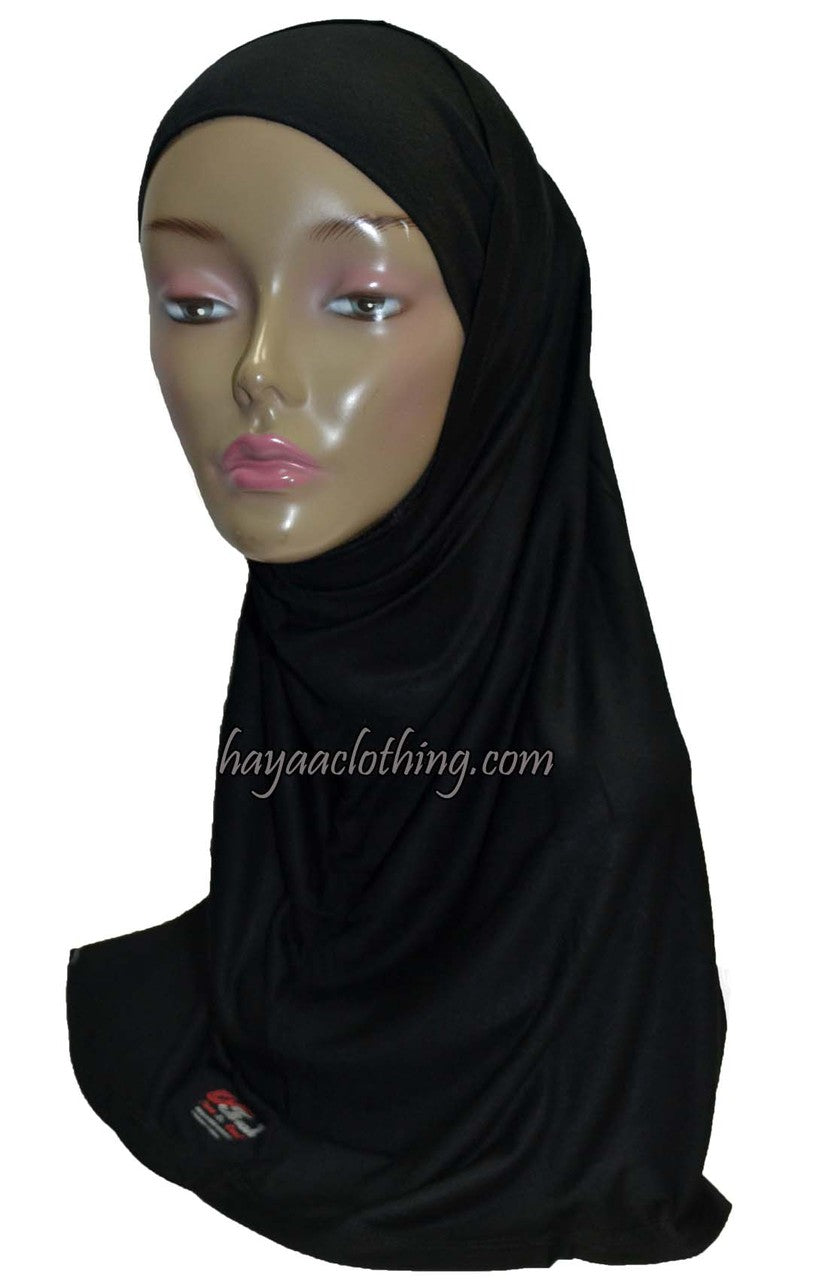 FARAH Black 2 piece al Amira Hijab Soft Viscose