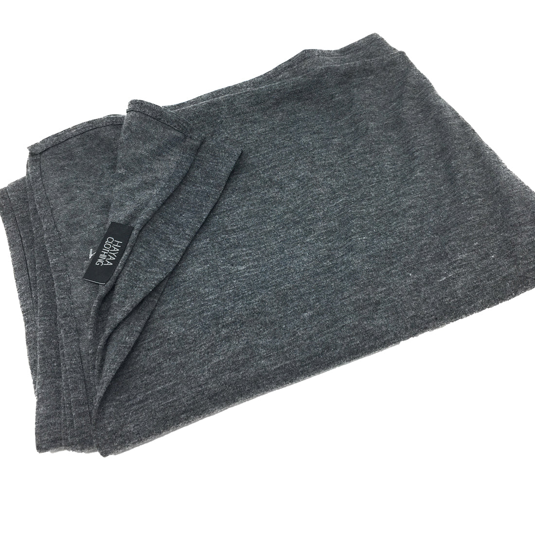 Amber DARK HEATHER GRAY Double Loop Ready-to-Wear Instant Jersey Hijab