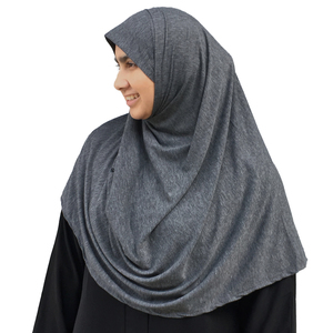 Dark Gray Ready-to-Wear Instant Jersey Hijab 