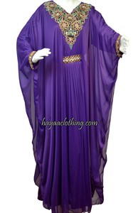 Amethyst Purple Fancy Dubai Kaftan