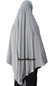 Hijab Long Khimar - Stone