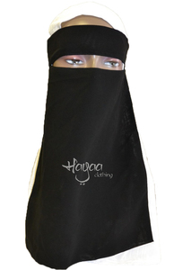 Single Layer Tie-Back Saudi Niqab